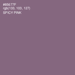 #85677F - Spicy Pink Color Image